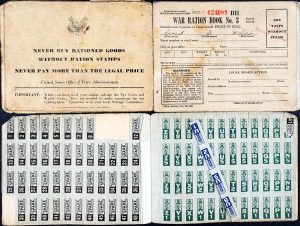 Image of World War II ration books.