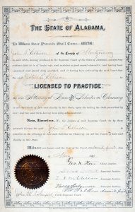 License to practice, John T. Ellison