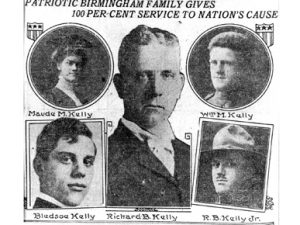 Image of Maud Kelly and family members.