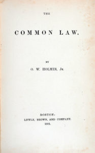 Image of title page from The Common Law