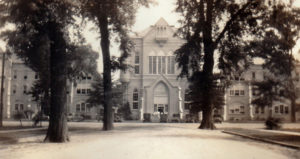 Photograph of Clark and Manly halls.