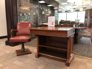 Photograph of Aldridge desk and chair.