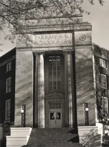 Photograph of Farrah Hall School of Law.