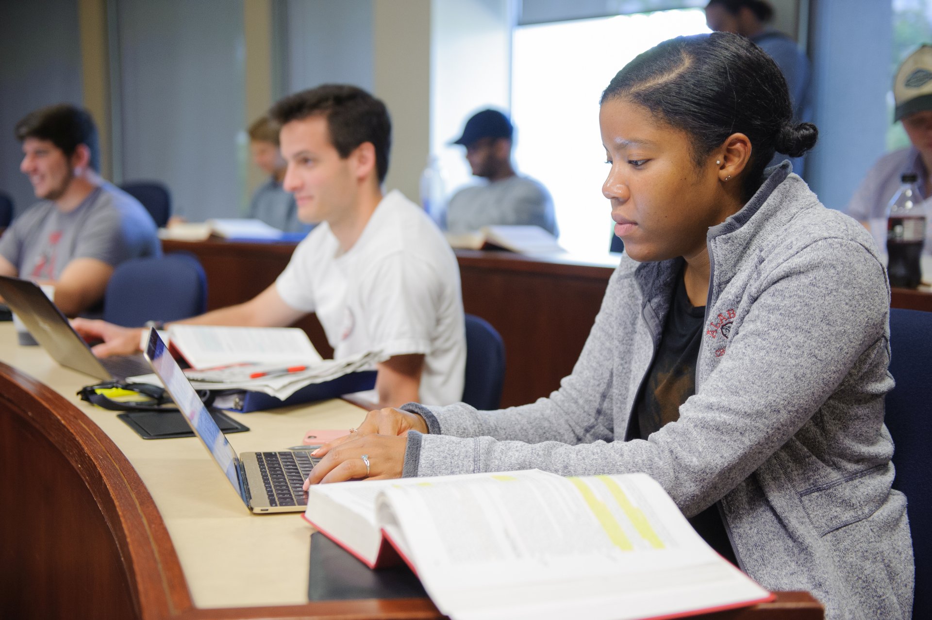 Students in class