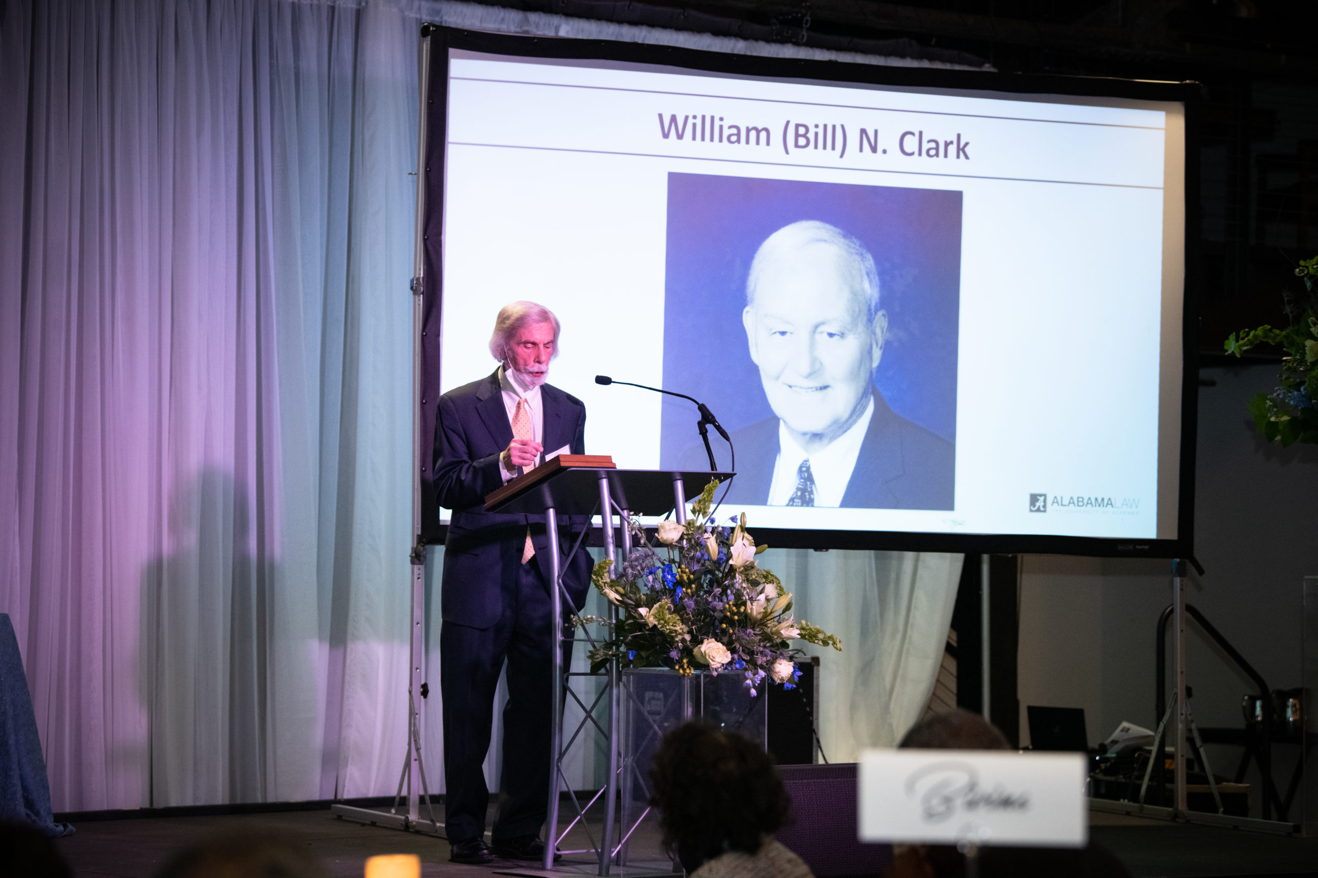 BobbySegall Introdcues William N. Clark, Alabama Law Alumni Banquet 2022