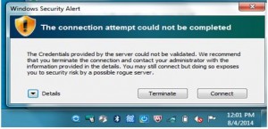 connect even if certificate warning